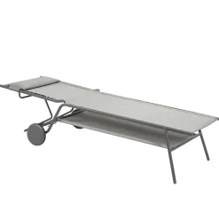 Lit bain de soleil Miami II toile Batyline DUO Assise haute - LAFUMA