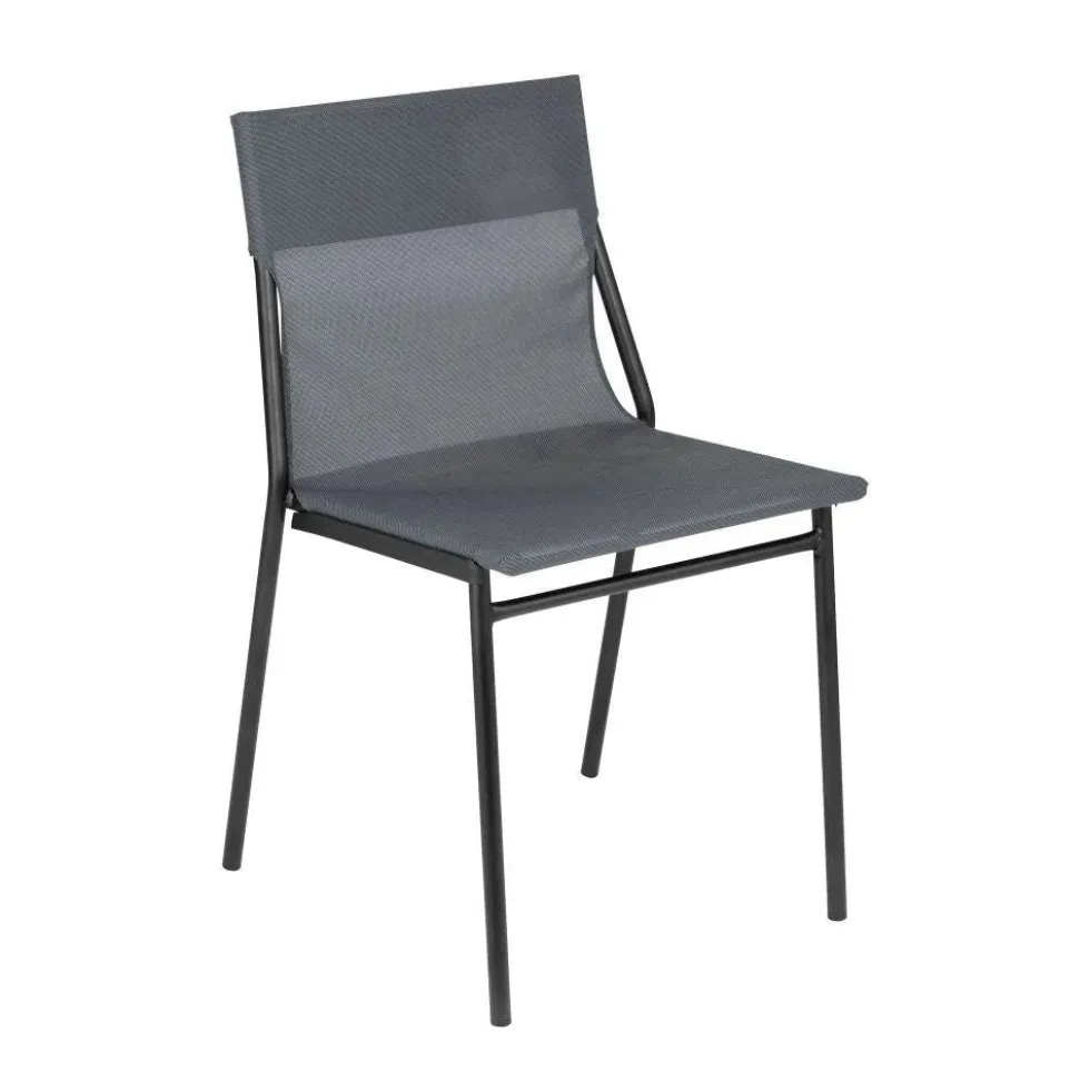 Lot 8 chaises Horizon Batyline Structure Noire - LAFUMA