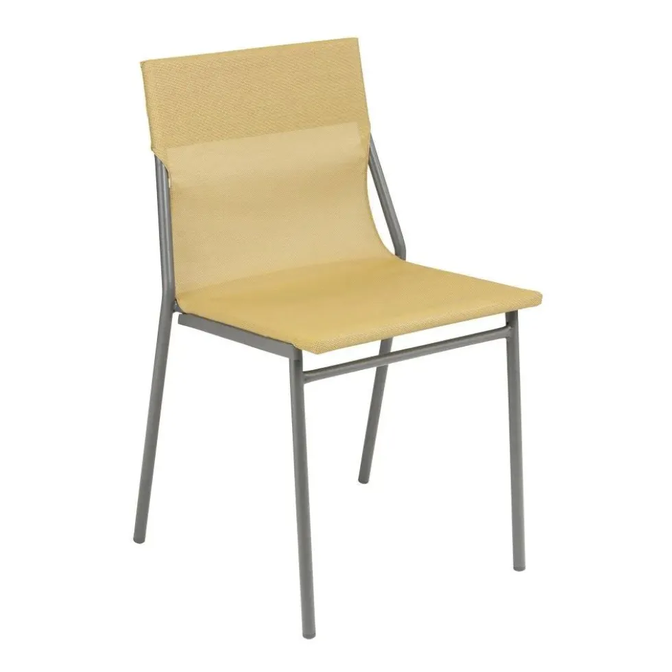 Lot 8 chaises Horizon Batyline Structure Titane - LAFUMA