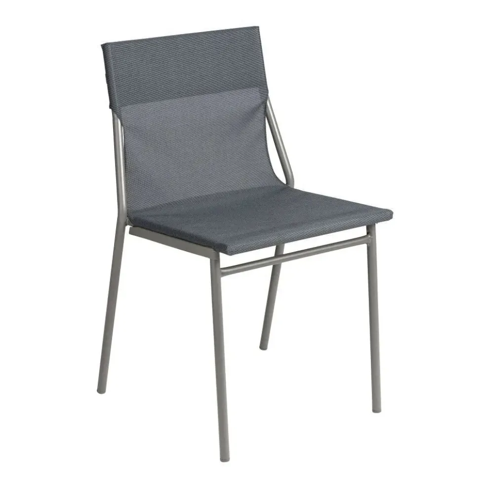 Lot 8 chaises Horizon Batyline Structure Titane - LAFUMA