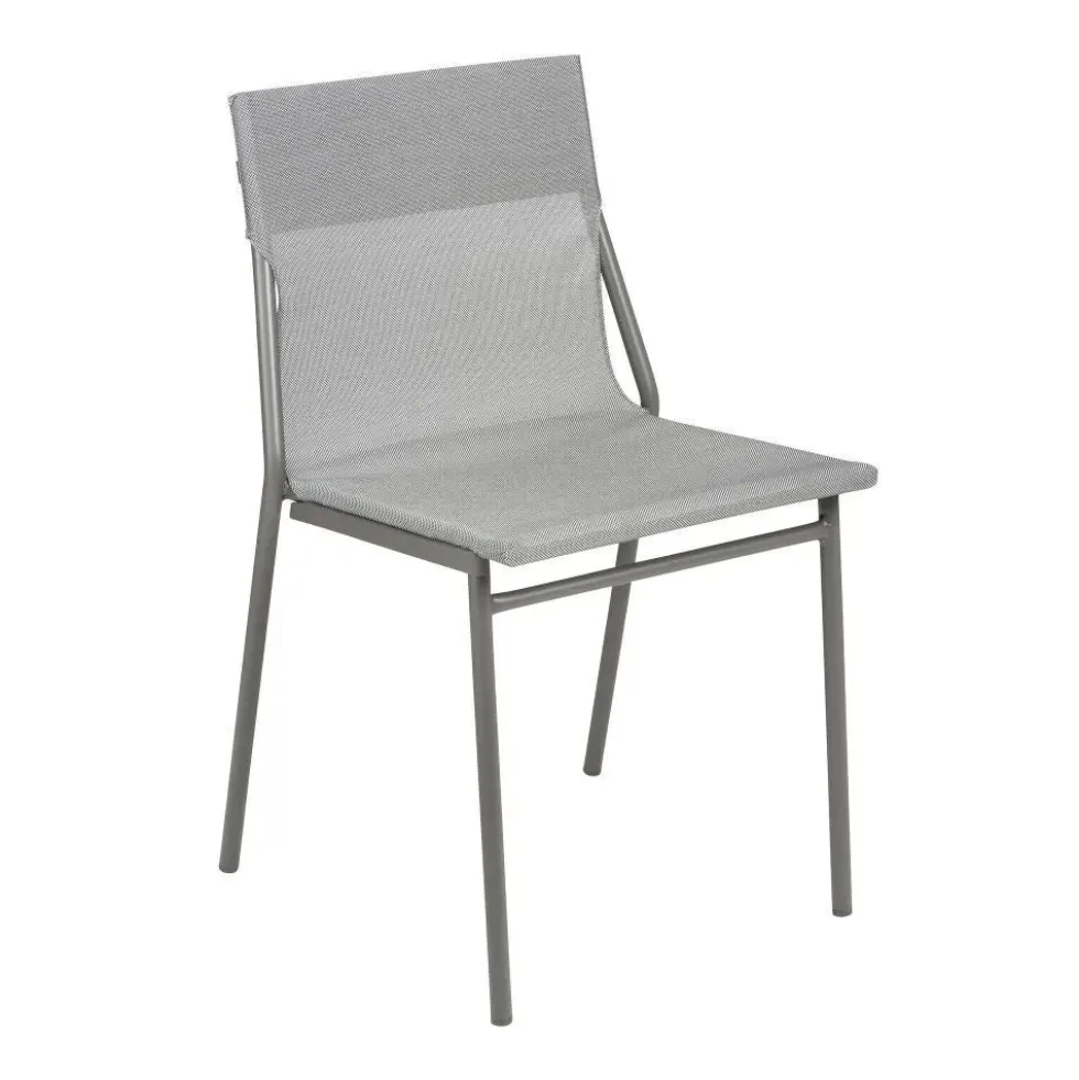 Lot 8 chaises Horizon Batyline Structure Titane - LAFUMA