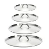Lot 4 Couvercles Inox Brossé - DE BUYER