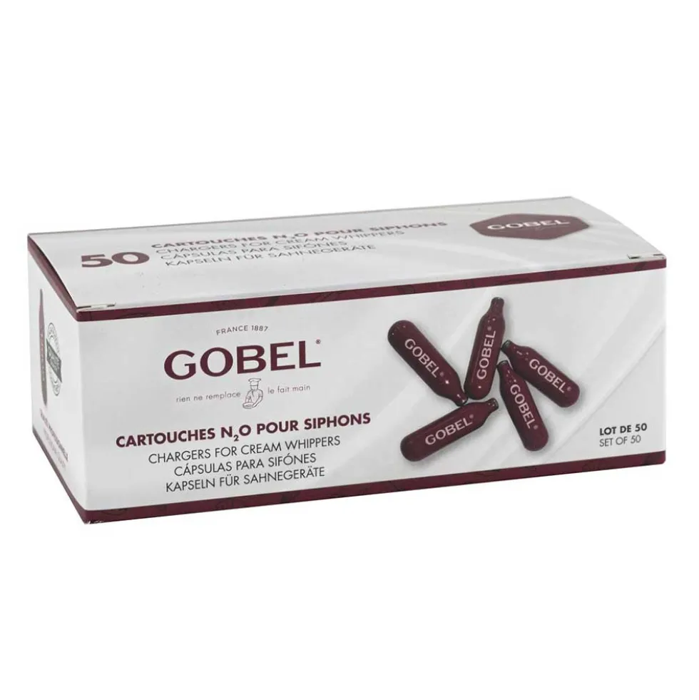 Lot de 50 cartouches pour siphon - GOBEL