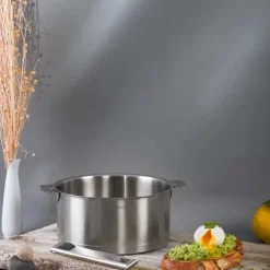 Lot de 4 casseroles inox STRATE + 2 poignées ZENITH amovibles OFFERTES - CRISTEL