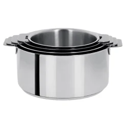 Lot de 4 Casseroles Mutine poignée amovible - CRISTEL