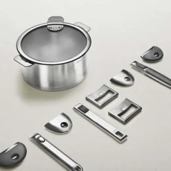 Lot de 4 Casseroles STRATE + 2 poignées STRATE amovibles OFFERTES - CRISTEL