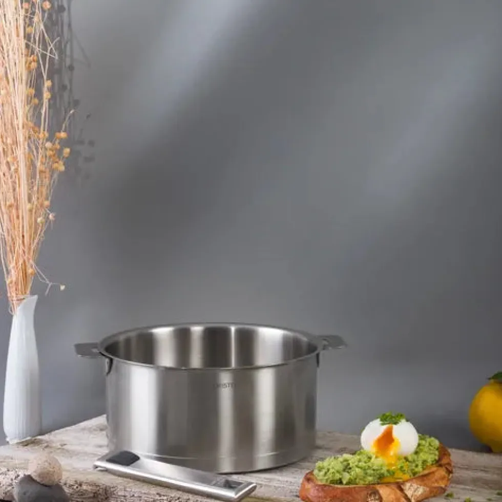 Lot de 4 Casseroles STRATE poignée amovible - CRISTEL