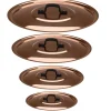 Lot de 4 Couvercles Cuivre Etamé - BAUMALU