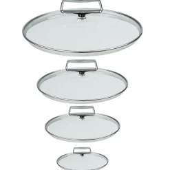 Lot de 4 Couvercles en verre bombé Castel'Pro - Cristel