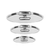 Lot de 3 Couvercles inox brillant Castel'Pro - CRISTEL