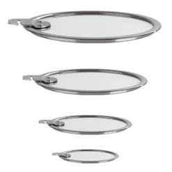 Lot de 4 Couvercles STRATE poignée amovible - CRISTEL