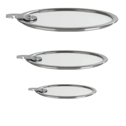 Lot de 3 Couvercles STRATE poignée amovible - CRISTEL