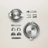Lot de poignée amovible et 2 anses inox ZENITH - CRISTEL