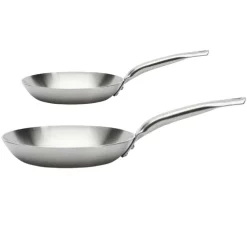 Lot de 2 Poêles Alchimy Inox - de BUYER