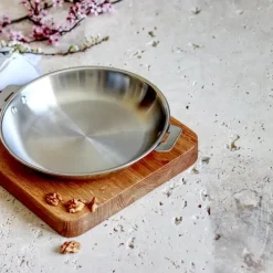Lot de 3 Poêles inox Casteline poignée amovible OFFERTE - CRISTEL