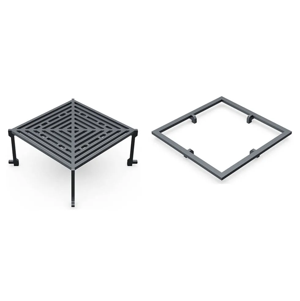 Lot Grille et Stop Food Brasero Carré - GRILL CHIC