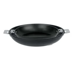 Lot 2 poêle Aluminium à poignée amovible Cookway 24 et 28 cm - CRISTEL