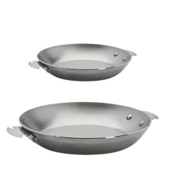 Lot 2 Poêles acier MINERAL B LOQY 24cm et 28cm - DE BUYER