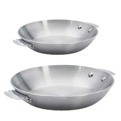 Lot 2 Poêles inox Alchimy LOQY - DE BUYER