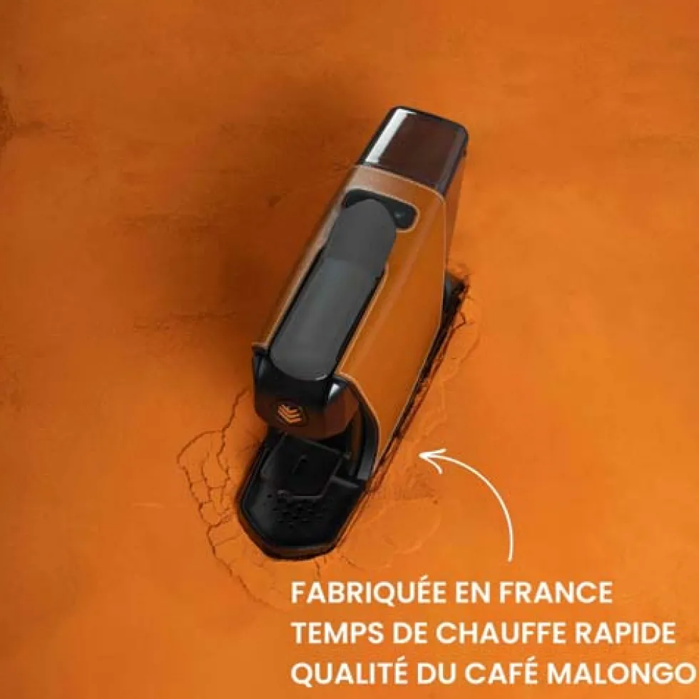 Machine à café EOH - Cuir Camel - MALONGO