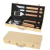 Mallette 6 ustensiles Barbecue Plancha Bambou - LE MARQUIER