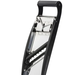 Mandoline inox Compact-PRO BASALTE 2 peignes effileurs (4 & 10 mm) - Louis Tellier