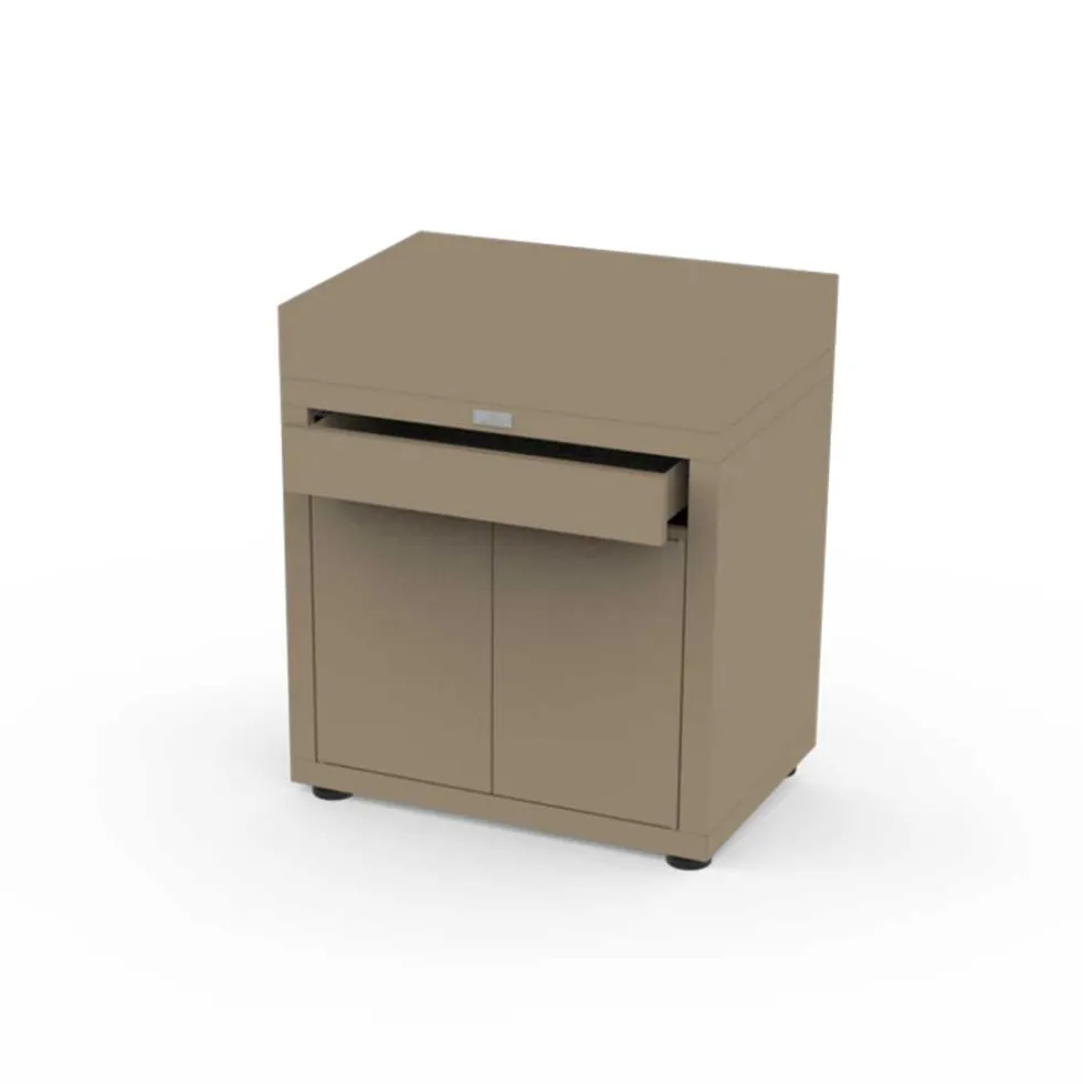 Meuble avec tiroir 80 x 55 cm Taupe - LE MARQUIER