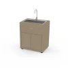 Meuble avec évier 80 x 55 cm Taupe - LE MARQUIER