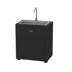 Meuble de cuisine extérieure Evier Noir - LE MARQUIER