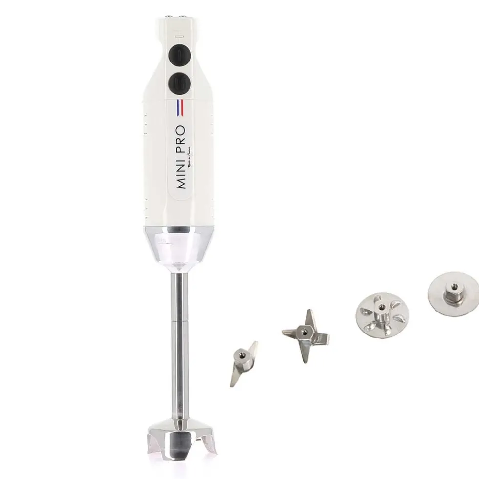 Mixeur plongeant polyvalent mini-pro Blanc 4 couteaux - DYNAMIC