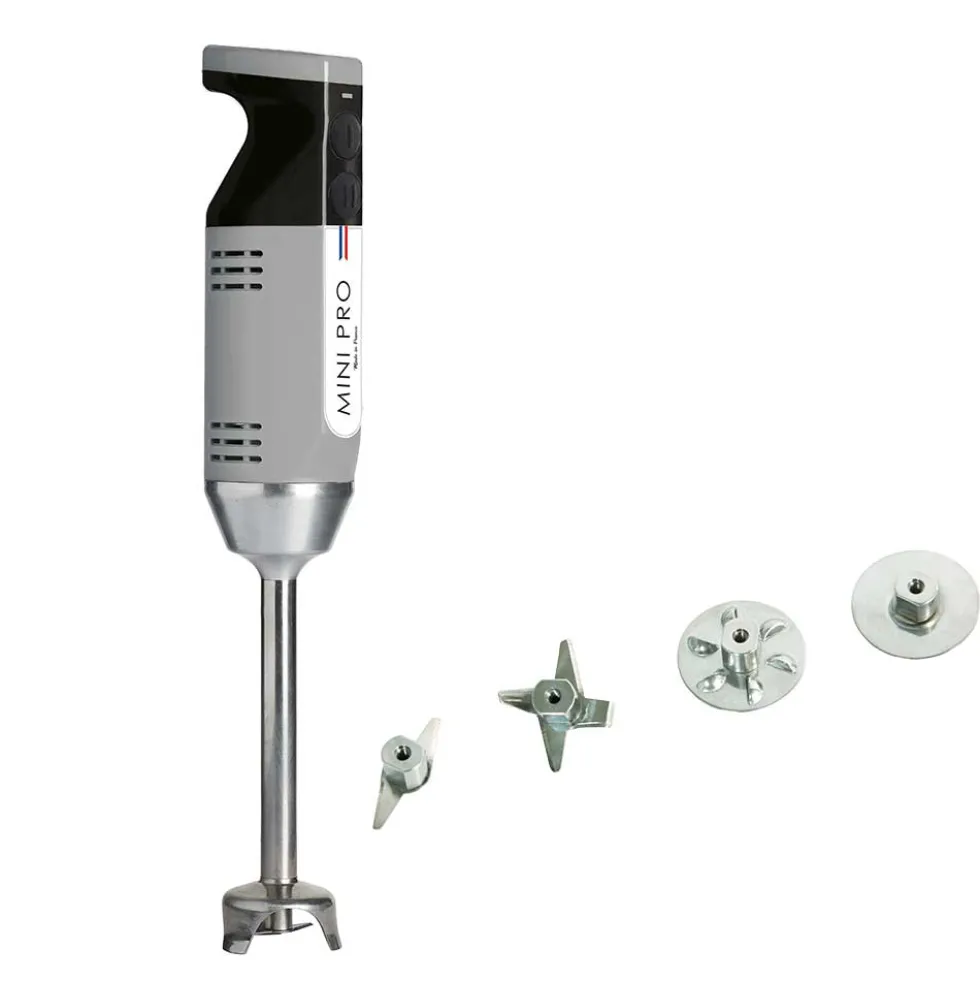 Mixeur plongeant polyvalent mini-pro Gris Noir 4 couteaux - DYNAMIC