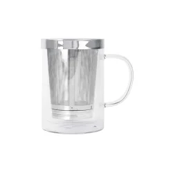 Mug Théière Verbena verre et inox - CRISTEL