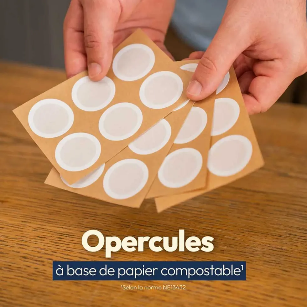 Opercules en papier compostable - CAPS ME