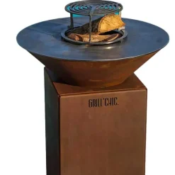 Pack Printemps Brasero Auvergnat Rond CORTEN - GRILL CHIC