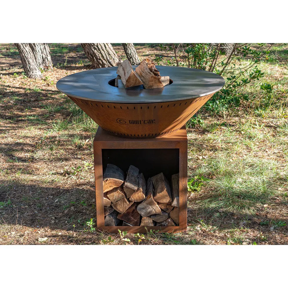 Pack Printemps Brasero Classique CORTEN Simple Cuve - GRILL CHIC