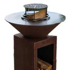 Pack Printemps Brasero Cévenol BOIS CORTEN 74 x 90 cm - GRILL CHIC