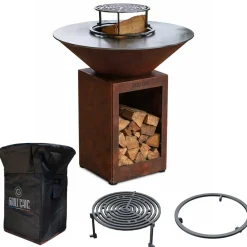 Pack Printemps Brasero Cévenol BOIS CORTEN 74 x 90 cm - GRILL CHIC
