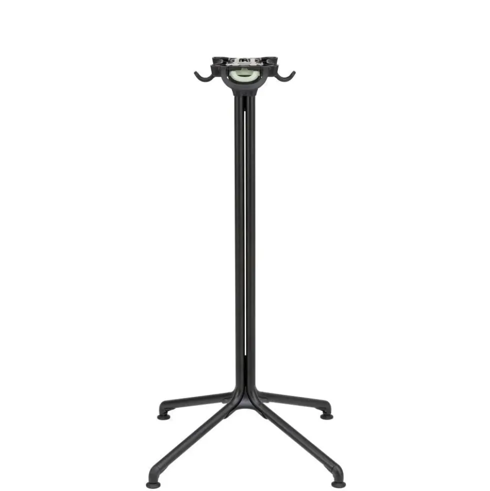 Pied de table central hauteur haute finition noire Horizon - LAFUMA