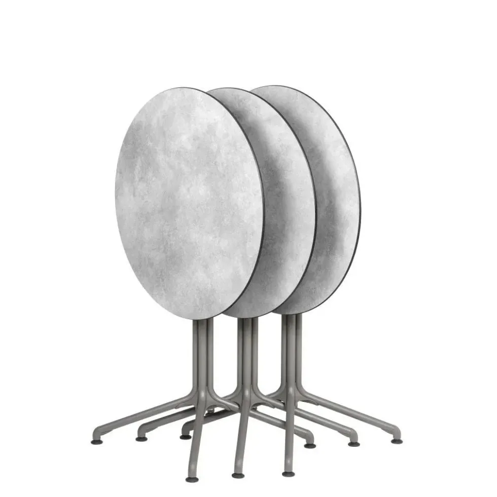 Pied de table central rabattable standard titane Horizon - LAFUMA
