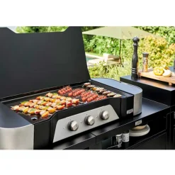 Plancha EXCLUSIVE Gaz 375 XL Duo avec Couvercle OFFERT - LE MARQUIER