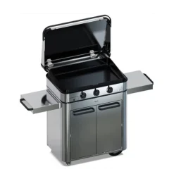Plancha Gaz Enosign 80 cm sur Chariot Inox - ENO