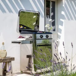 Plancha Gaz ENOSIGN 65 sur Chariot Inox - ENO