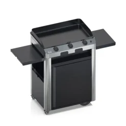 Plancha Gaz Fusion 75 sur Chariot Inox et Noir - ENO