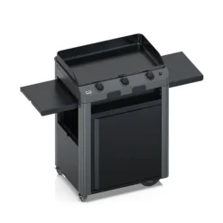 Plancha Gaz Fusion 75 sur Chariot Acier Gris Cargo - ENO