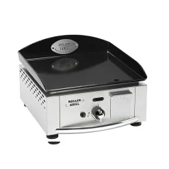Plancha gaz inox 40 avec plaque acier émaillé - ROLLER GRILL