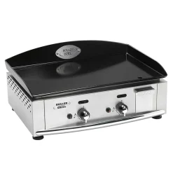 Plancha gaz inox 60 avec plaque en Acier émaillé - ROLLER GRILL