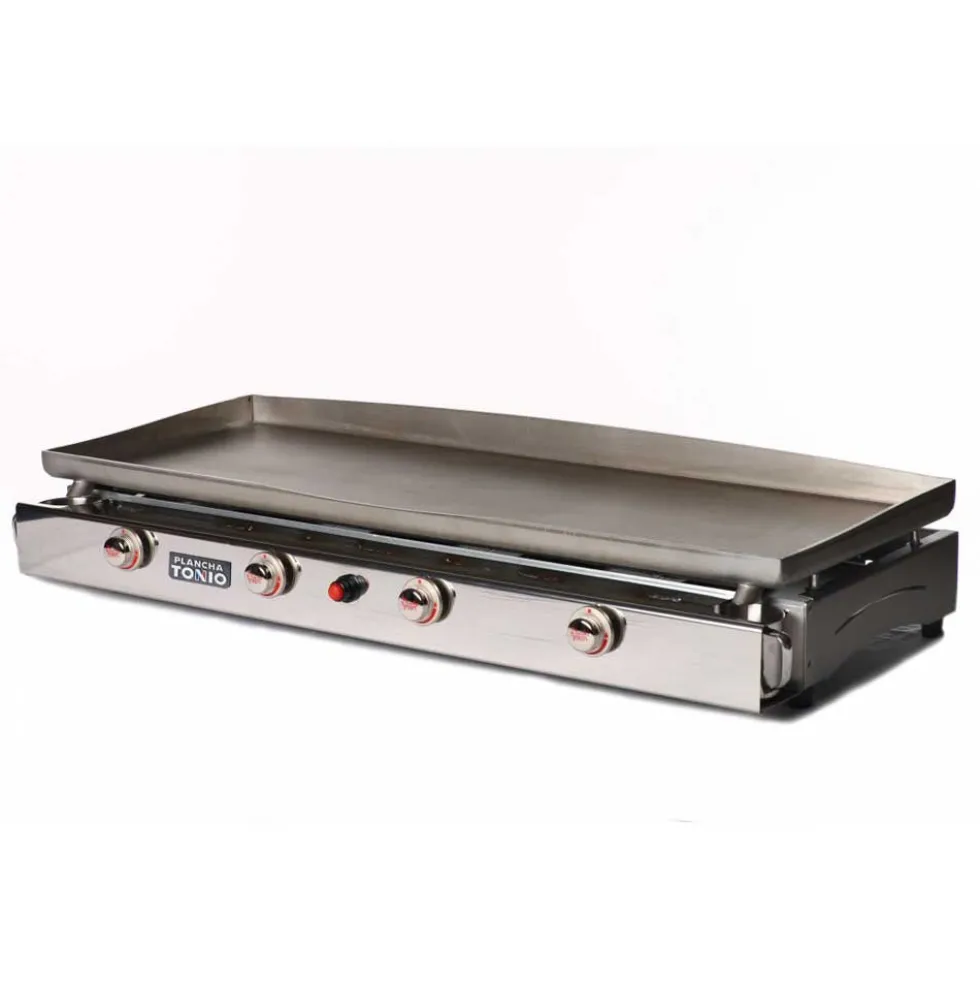 Plancha gaz inox LAGOA 4 feux - PLANCHA TONIO