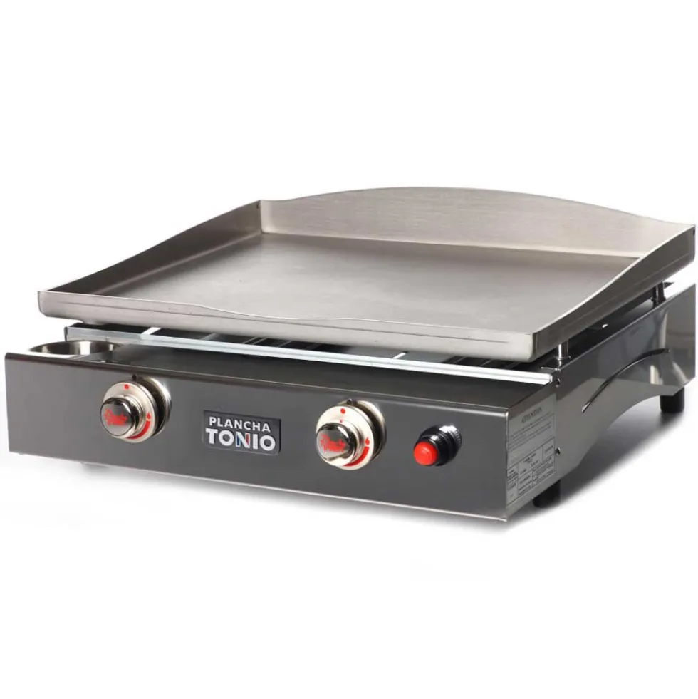 Plancha gaz inox LAGOA 2 feux - PLANCHA TONIO