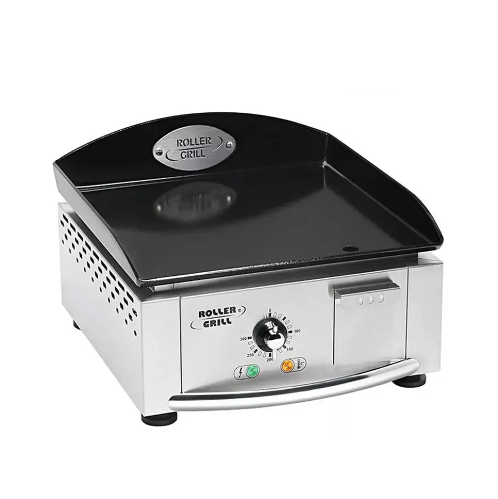 Plancha électrique inox 40 avec plaque acier émaillé - ROLLER GRILL