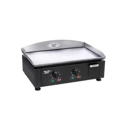 Plancha électrique plaque inox noir 2 résistances - ROLLER GRILL